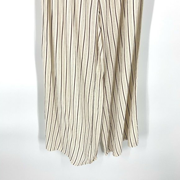 LOFT Cream and Black Striped Jumpsuit - Picture 5 of 8